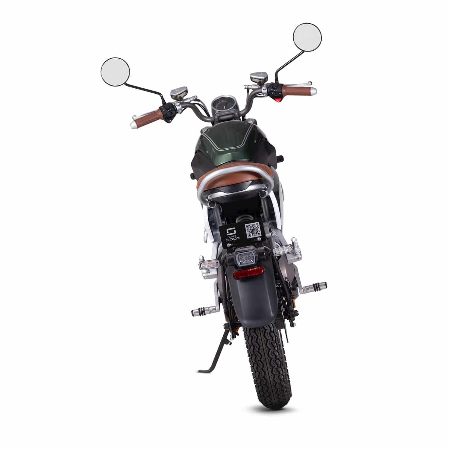 Moto électrique Super SOCO TC Vintage - Verte - Weebot