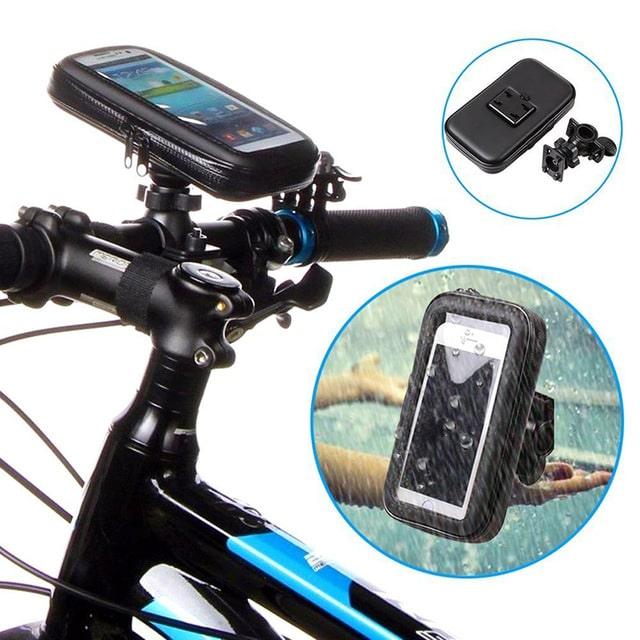 Support Téléphone Vélo Hama - Guidon 5-9cm - Pivotant 360° - Noir - VTT, Moto, Trottinette