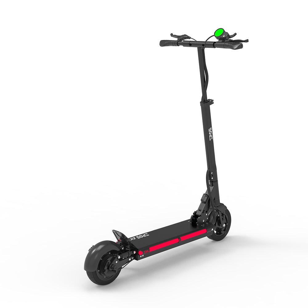 trottinette électrique eroz kapacity ek9 noir 48v 16ah moteur 600w led rouge côtés