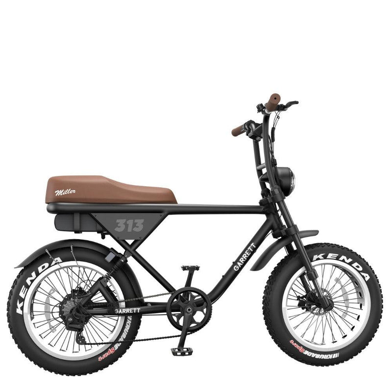 fat bike velo electrique garrett miller z noir jante blanche pneu kenda off road