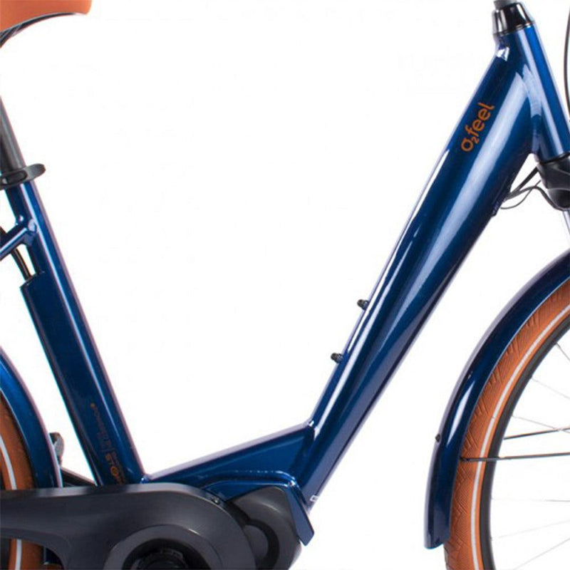 velo electrique o2feel vog city up 4.1 bleu boreal cadre aluminium