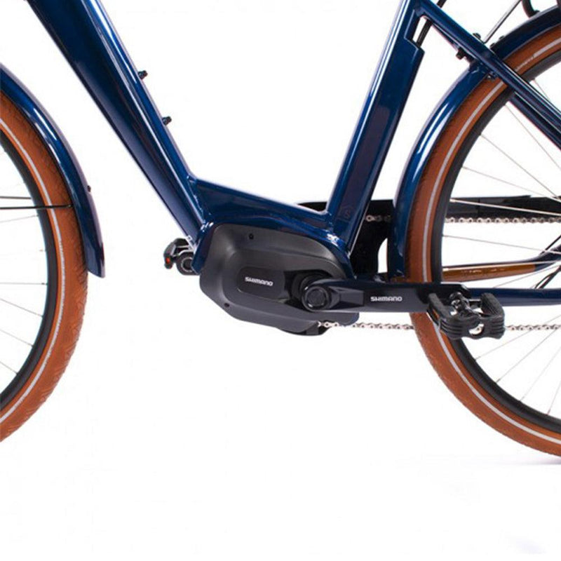 velo electrique o2feel vog city up 4.1 bleu boreal moteur shimano e5000 40nm