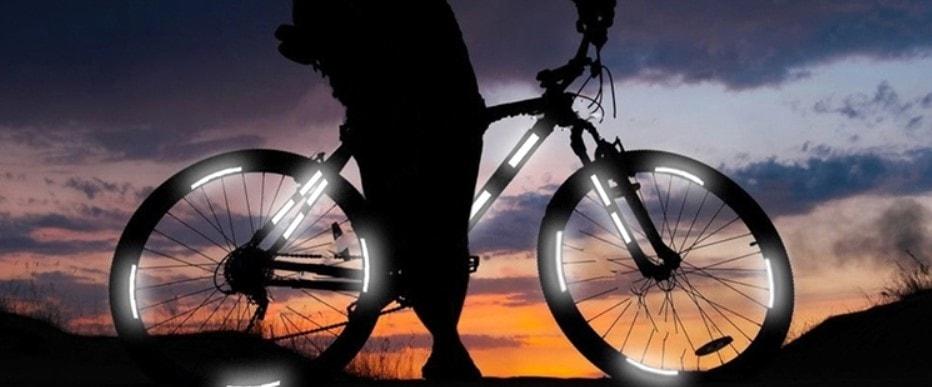 velo nuit stickers bandes reflechissantes haute visibilite
