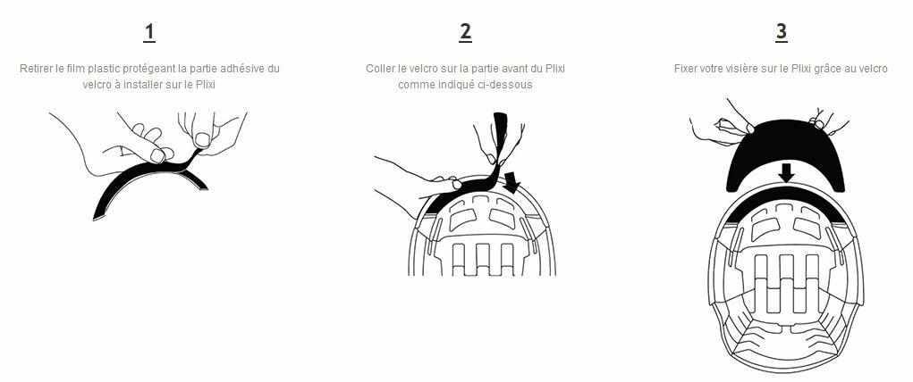 Visière Amovible pour Casque Vélo Overade Plixi - 7 Couleurs - Weebot